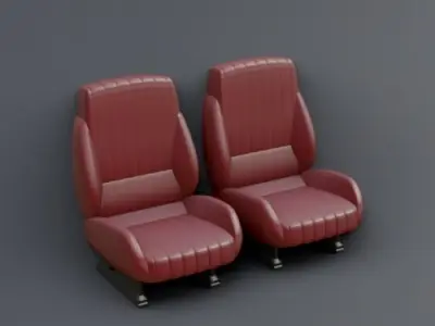 VINTAGE SEAT 26M-S5CC 3D print model