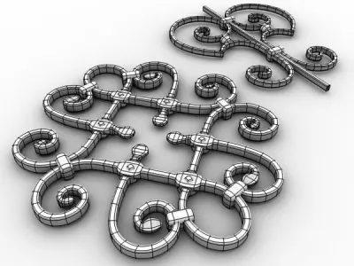 Wrought iron elements vol 1 3D model