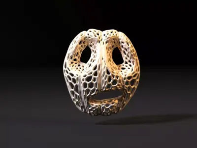 Pumpkin mask halloween 3D print model purchase