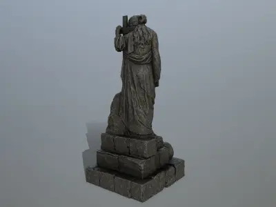statue 5 Low-poly 3D model