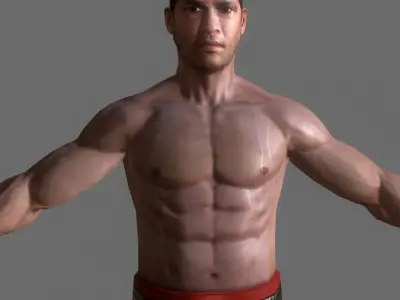 Boxer v2 Low-poly 3D model