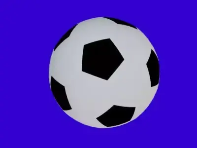 Soccer Ball 3D model Low-poly 3D model