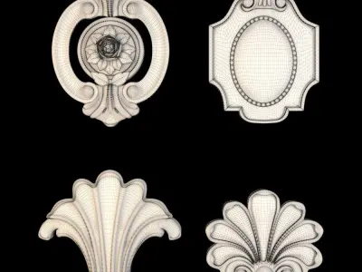 Ornaments - Pack 01 3D model