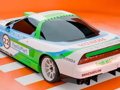 Honda NSX with custom Livery 3D model