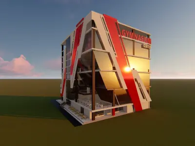 Sport Center building 3D model
