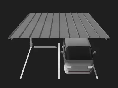 Carport 25U06 3D model