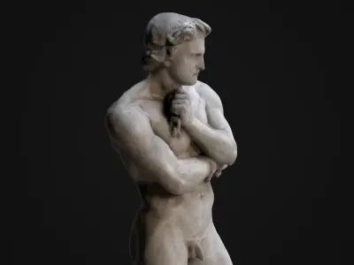 Spartacus Statue Low-poly 3D model