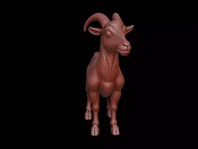 Goat Animal Sculpture 3D print model purchase