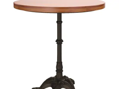 Carolina Classics Velio Mango Wood Table Top Bistro Table 3D model