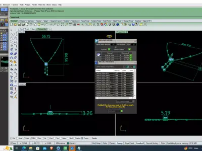 Luxury Diamond Drop Necklace CAD Design 3DM STL File 3D print model