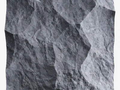 139-RockPanel piece of rock 3D model