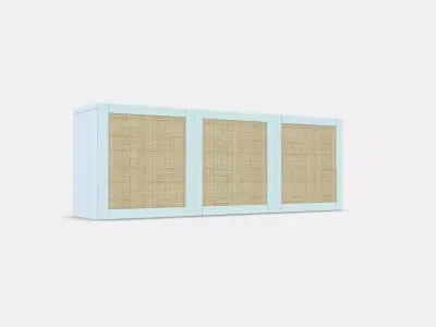 BESTA Wall-mounted cabinet combination 4 Low-poly 3D model