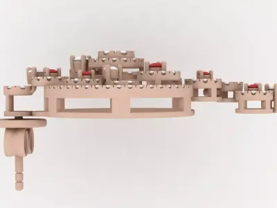 Luxury Earring 007 3D print model