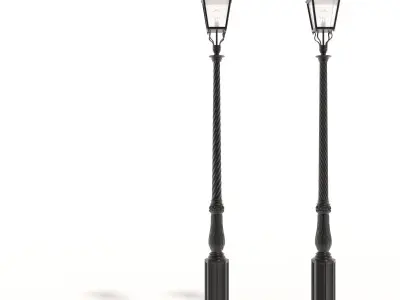 Cast iron street lamps 2 3D model