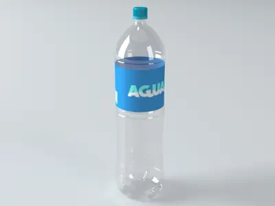 Plastic PET bottle colection 3D model