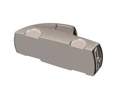 Simple Mercedes 300SL gullwing grille car sculpture decor 3D print model