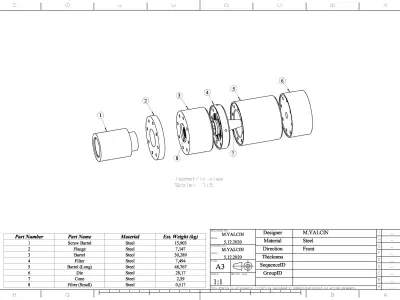 WPC D30 Die Design 3D model