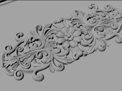 door High quality 3d models for processing on a cnc machine 3D model