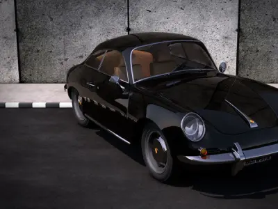 Porsche 356 3D model