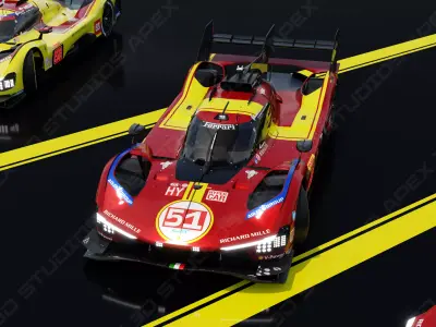 Ferrari 499P WEC 2025 - Deluxe Edition 3D model