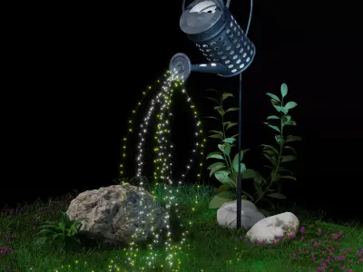 Landscape lamp 3D model