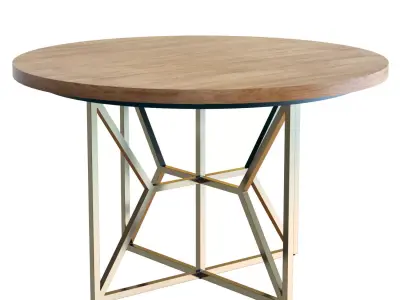 Crate and Barrel Hayes Round 48 in Table 3D model