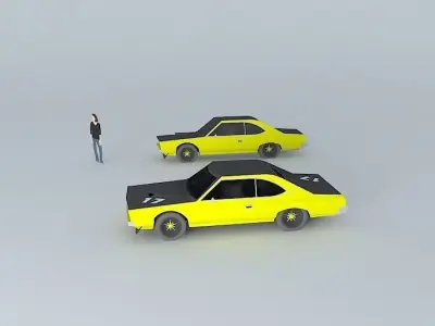 70s car 6 Free 3D model