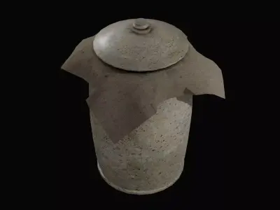 Old gallon Free low-poly 3D model