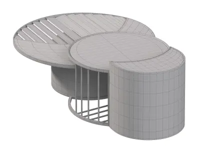 Sole Center Table by Elve luxury 3D model