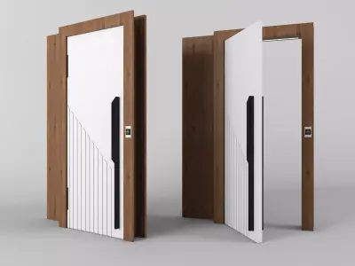 Modern Hotel Door 3D model