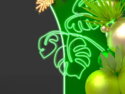 Balloon Entrance Arch 3D model