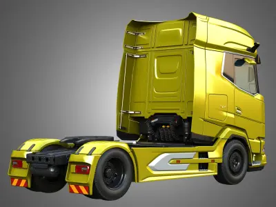 T520 - XG 530 European Semi Trucks 2 in 1 3D Model Collection