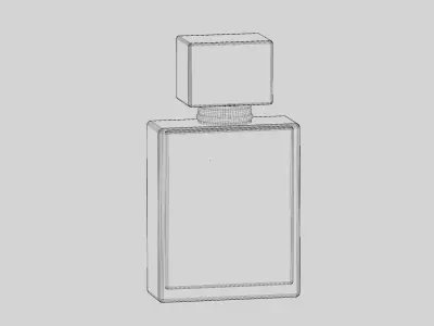 Perfume bottle Low-poly 3D model