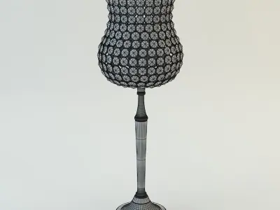 Richmond Interiors - Mazzo Crystal Candle Stand Tulip Big 3D model