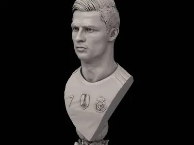 Cristiano Ronaldo bust for 3d printing 3D print model