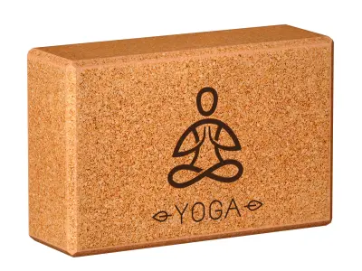 Cork Yoga Block Set 3D model