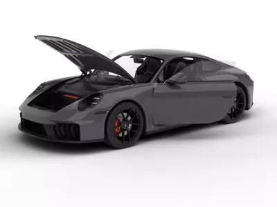Porsche 911 Carrera GTS 2025 HQ 3d model 3D model