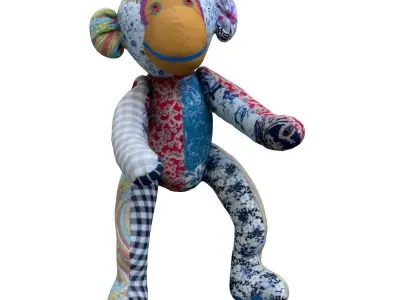 Toy Monkey Low-poly 3D model