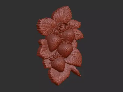 stawberry cnc model 3dmodel  3D print model