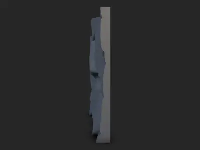 Eroded Cliff Wall Scene Geometry 3D model