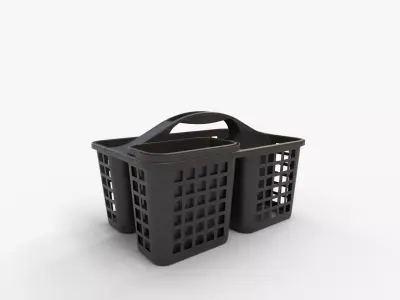 JiatuA Portable Plastic Shower Caddy Basket with Handle 3D model