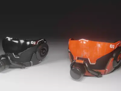 Mask 01 Low-poly 3D model