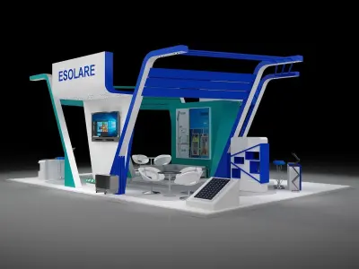 Booth Exhibition Stand a295 3D model