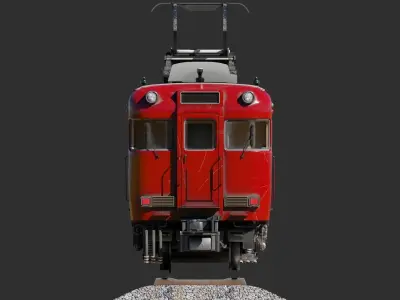 Japan Train Meitetsu 6000 Low-poly 3D model