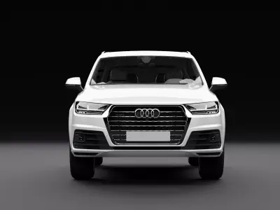 Audi Q7 Tfsi e White 3D model