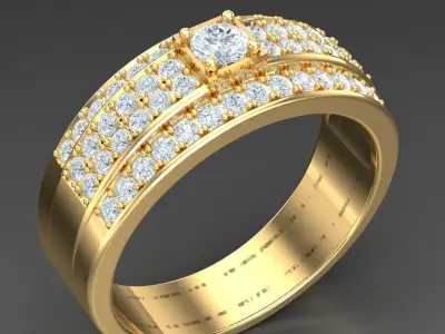 Luxury Men Rings Designs 5MR084 3D print model