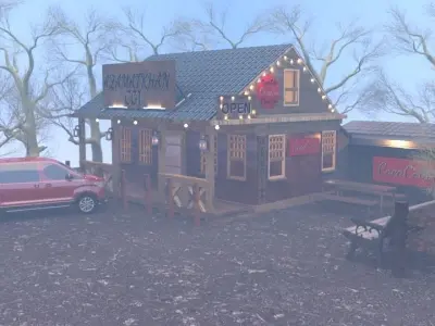 little house  Low-poly 3D model