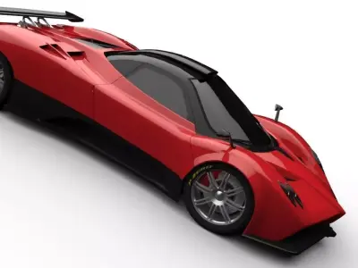 Pagani Zonda Low-poly 3D model