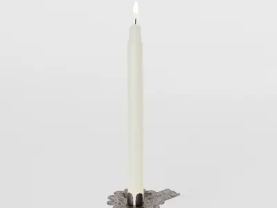 Christmas Tree Candle - 2 Versions 3D Model Collection