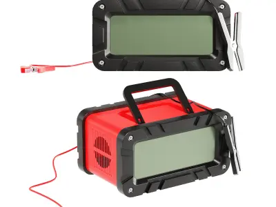 Mechanic Garage Equipment Set 1 Low-poly 3D model